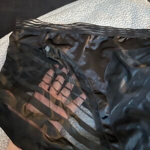 Sheer black patterned panties